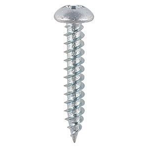 Twin-Thread Woodscrew - Zinc - Roundhead