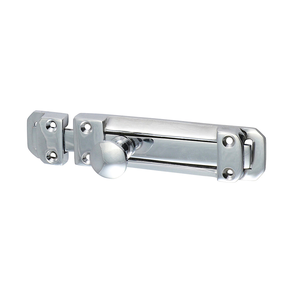 A decorative bolt for securing flush mounted doors. Commonly fitted to french doors.