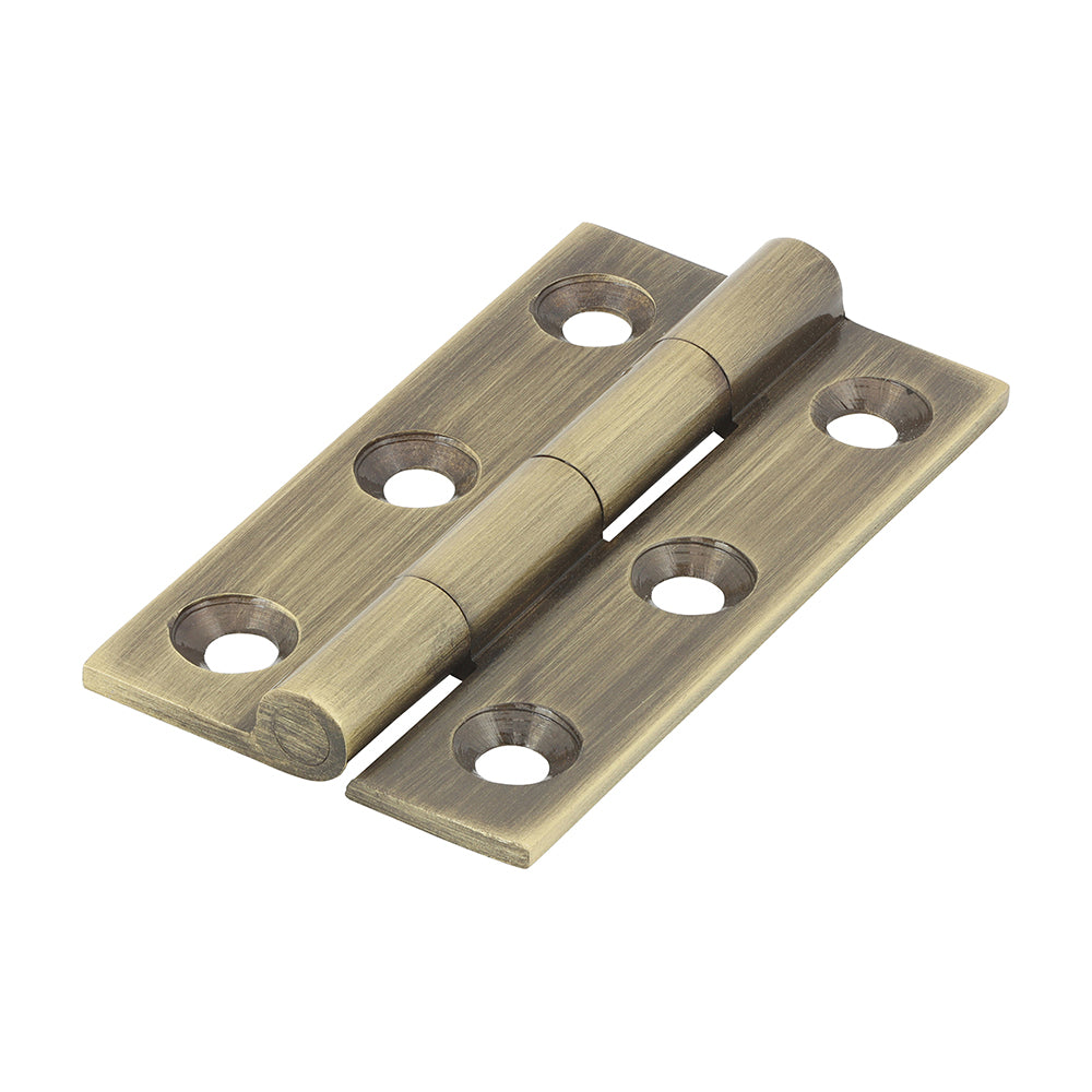 Solid drawn hinges are made to a high specification from solid drawn brass and brass pins to guarantee no rust and a high quality long lasting finish. They are ideal for hanging light cupboard and cabinet doors in quality joinery products. Fixings included.