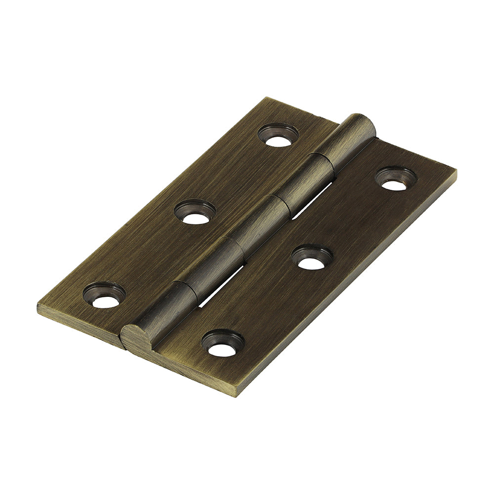 Solid drawn hinges are made to a high specification from solid drawn brass and brass pins to guarantee no rust and a high quality long lasting finish. They are ideal for hanging light cupboard and cabinet doors in quality joinery products. Fixings included.