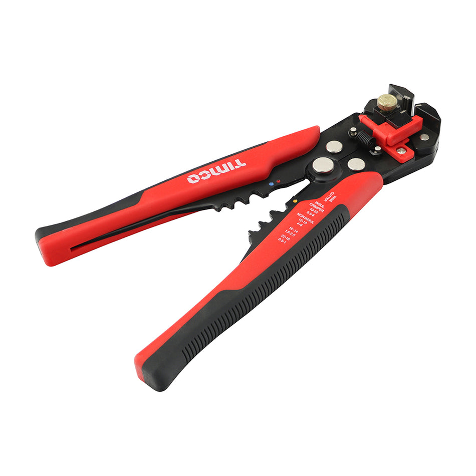 High performance multi-functional wire strippers. For use with flat or round cable and wire, with integrated wire cutting and crimping capability.  To suit wires 0.2 to 6mm.