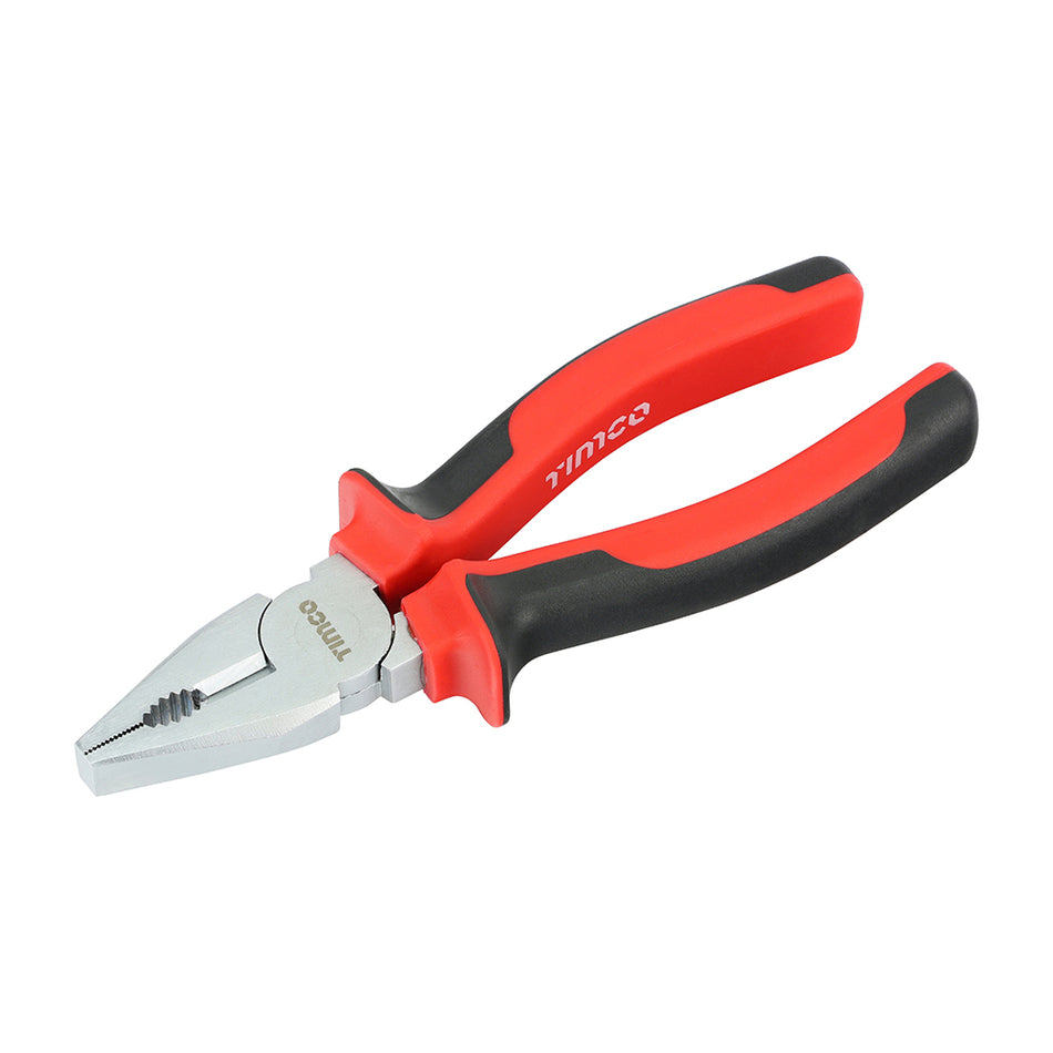 Premium multi-purpose pliers, designed for a variety of gripping and snipping tasks. 
Manufactured from high grade chrome vanadium with hardened jaws and cutting edges ensuring that they stay sharper for longer. Featuring an ergonomic soft-grip handle to maximise user comfort and grip.