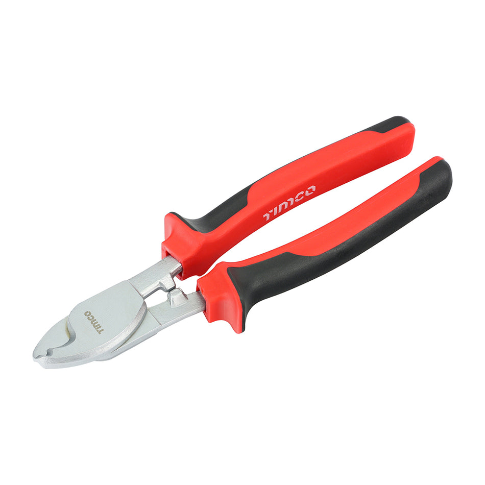 Premium cable and wire cutters, manufactured with hardened cutting jaws capable of copper and aluminium cables. Featuring soft-grip handles to reduce slipping and provide the perfect grip for effortlessly cutting through tough cables.