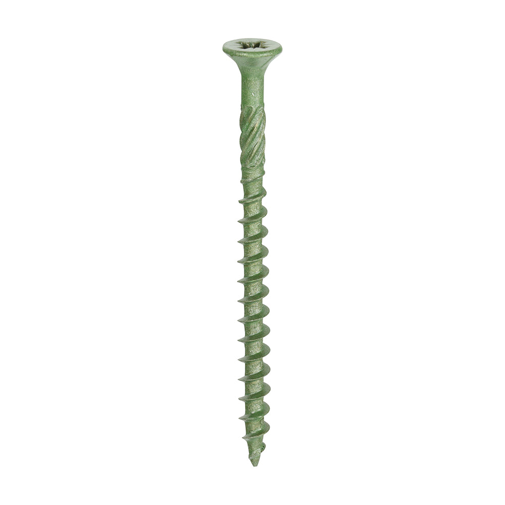 A single thread woodscrew mainly used in various types of timber and man-made boards or into masonry with the use of a plastic plug.