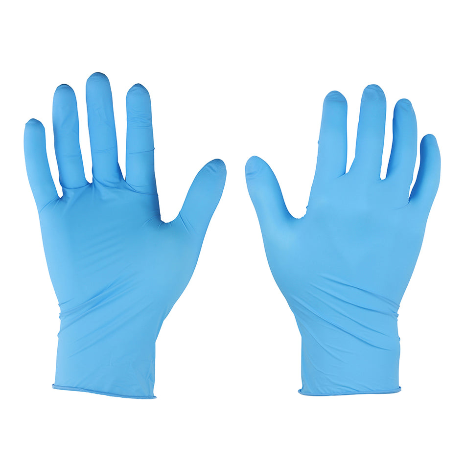 Strong and economical, these disposable nitrile gloves are ideal for light work when handling certain chemicals, oils, paints, dirt and grime. Also provides protection against bacteria, fungi, viruses and liquids. Latex free.