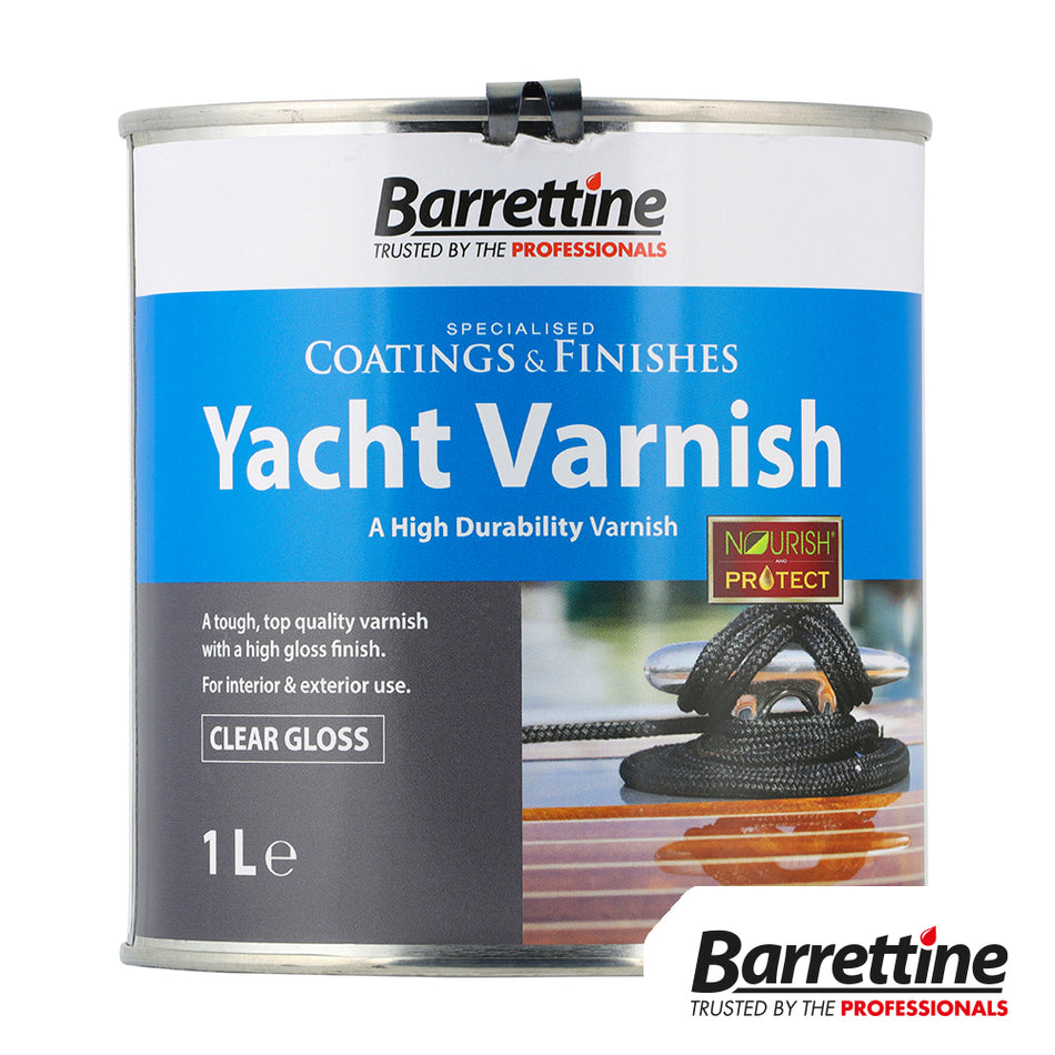 A tough, top-quality varnish with a high gloss finish. Protects against cracking and flaking caused by UV light. Also provides complete and long-lasting protection under testing weather conditions.