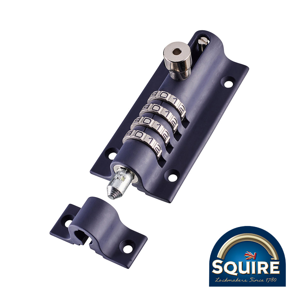 Recodable die cast combination bolts. Allow convenient keyless and one handed entry to sheds, cupboards, storage areas, cabinets and lockers. High pick resistance. Security screws included.