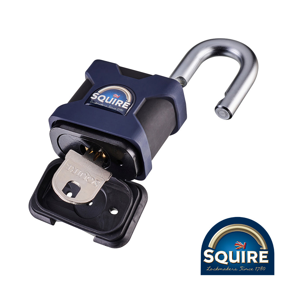 A premium range of super-tough, high security padlocks are approved by independent accreditation bodies Sold Secure and Secured by Design. Made in Britain, these padlocks come in a variety of body widths and shackle versions.