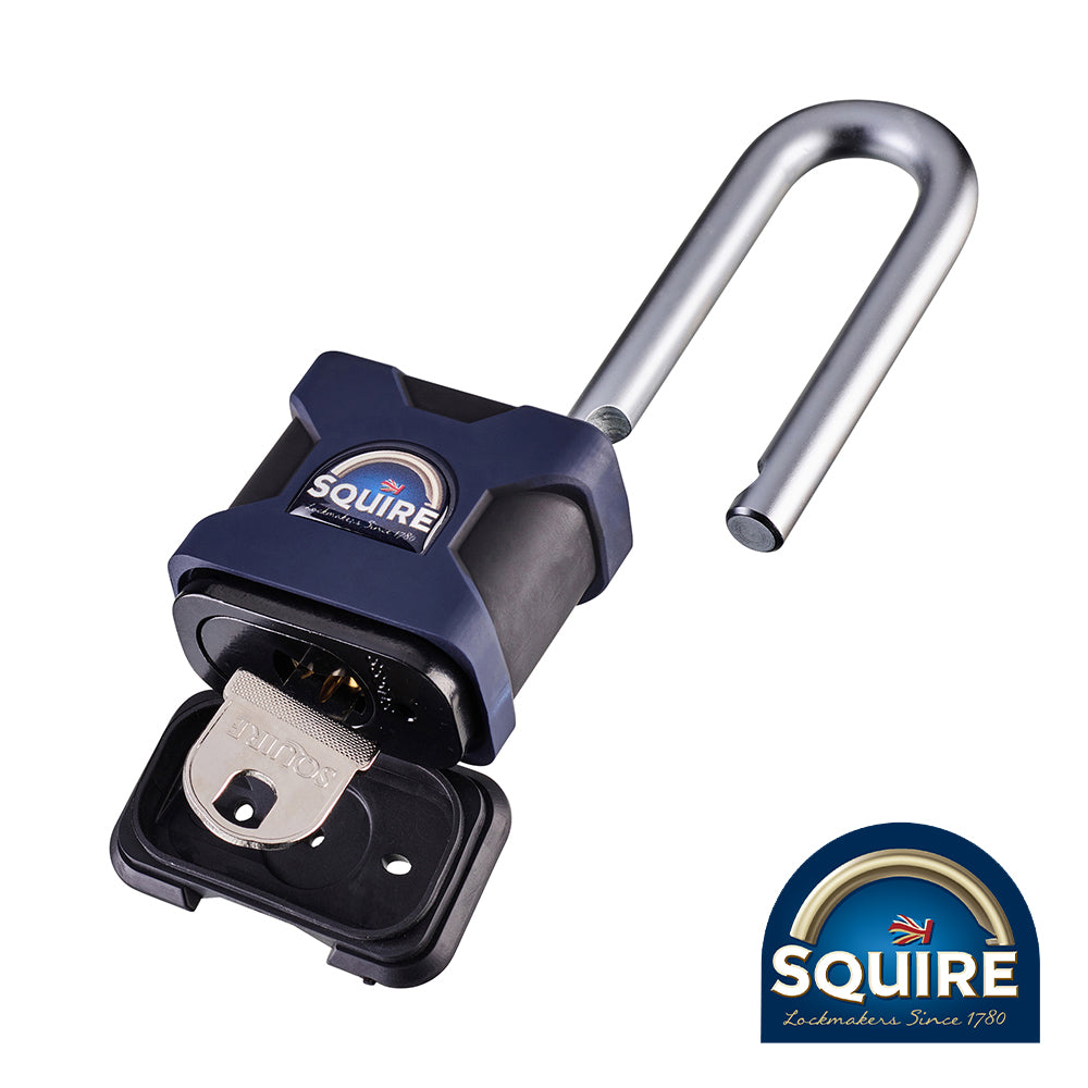 A premium range of super-tough, high security padlocks are approved by independent accreditation bodies Sold Secure and Secured by Design. Made in Britain, these padlocks come in a variety of body widths and shackle versions.