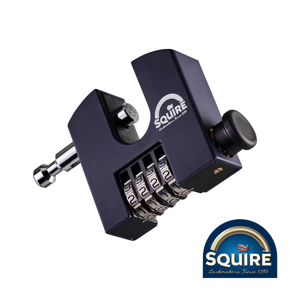 Unique in design, these combination locks are manufactured to the highest standards for quality performance. Offering a 11mm rotating hardened steel shackle for extra resistance to attack, solid lock body, 4 wheels offering 10,000 possible combinations and a special pull button mechanism. 