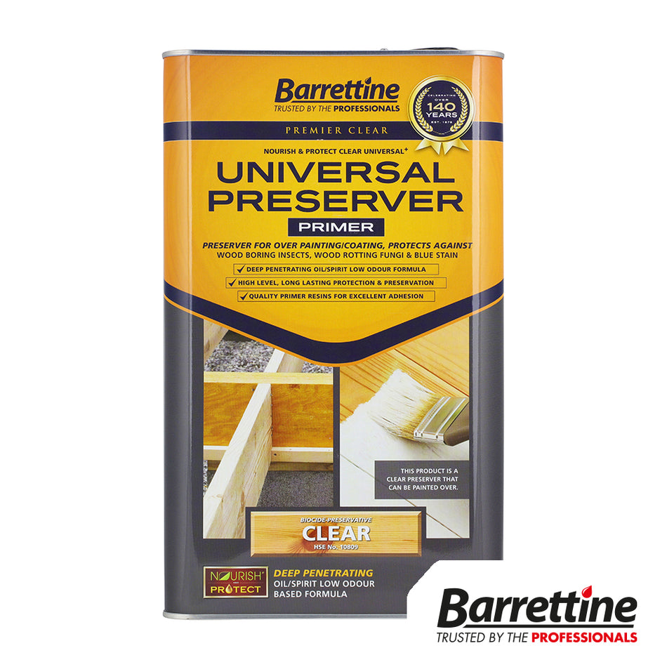 A clear wood preserver and primer that provides a colourless finish for further painting, varnishing. Can be used on untreated wood or treated timber outdoors.