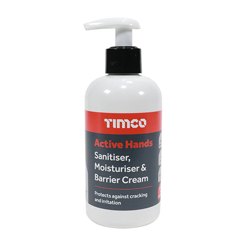 A multi-purpose alcohol free sanitiser, moisturiser and barrier cream for use in the work place. In wet, cold, dirty and hard wearing environments, the moisturising formula will protect skin from cracking and damage, leaving it feeling soft and refreshed, whilst killing germs and stopping the spread of bacteria for up to 2 hours. Ideal for hard working environments such as landscaping, engineering, tool rooms, plumbing and more.