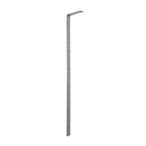 Generally used for vertical restraint such as holding down a wall plate. Manufactured from Galvanised Steel to give a high level of corrosion resistance.