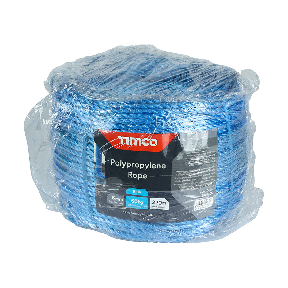 A general purpose rope suitable for towing, mooring, barrier rope, lorry tie, agricultural and industrial uses. Also widely used as a cable draw cord. Ideal for all general purpose building use.