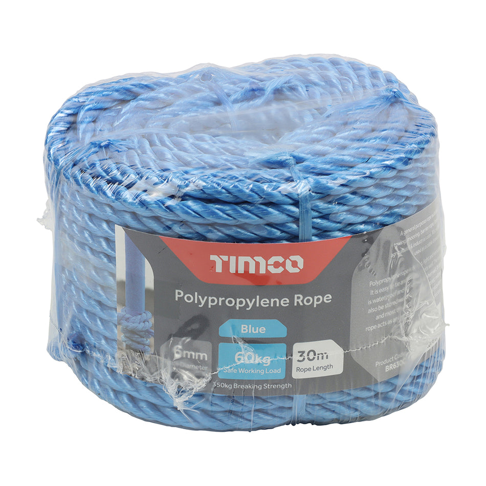 A general purpose rope suitable for towing, mooring, barrier rope, lorry tie, agricultural and industrial uses. Also widely used as a cable draw cord. Ideal for all general purpose building use.