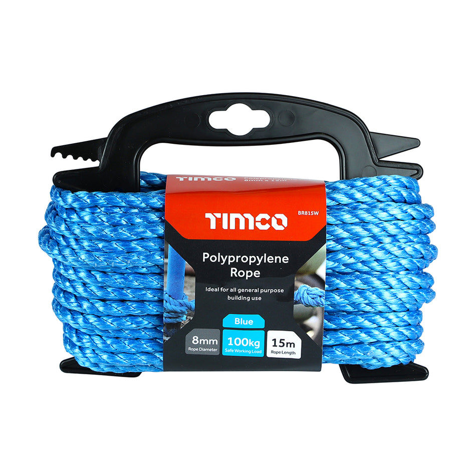 A general purpose rope suitable for towing, mooring, barrier rope, lorry tie, agricultural and industrial uses. Also widely used as a cable draw cord. Ideal for all general purpose building use.