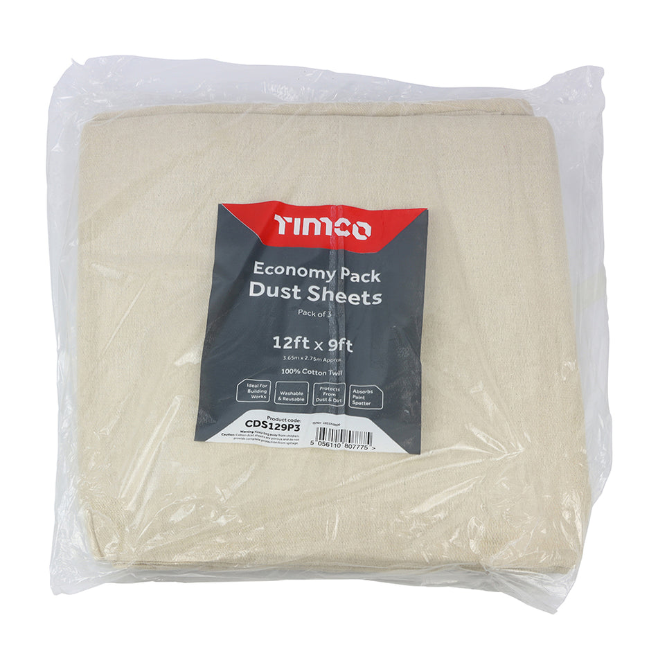 Multi-pack of dust sheets for multiple uses including floor and furniture covering during decoration. Helps protect from dust, dirt, paint splashes and spatter. 