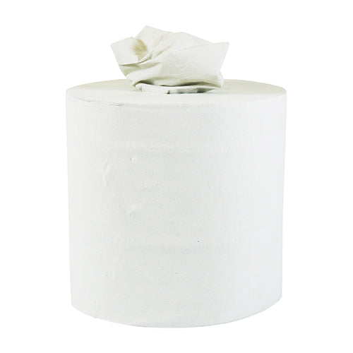 Large highly absorbent 2 ply rolls for everyday spills on site, at home and in the office. Can be used with dispensers by removing core or used on their own for quick and easy portable cleaning or hand drying.