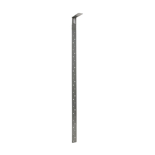 Lightweight design makes it easy to handle, yet retains its structural strength so it can be used instead of traditional heavy duty straps in both horizontal and vertical applications. Designed to The Building Regulations BS 5268 Part 3 and other building standards for horizontal restraint. Manufactured from Galvanised Steel to give a high level of corrosion resistance.