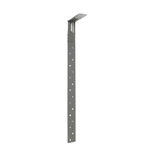 Lightweight design makes it easy to handle, yet retains its structural strength so it can be used instead of traditional heavy duty straps in both horizontal and vertical applications. Designed to The Building Regulations BS 5268 Part 3 and other building standards for horizontal restraint. Manufactured from Galvanised Steel to give a high level of corrosion resistance.