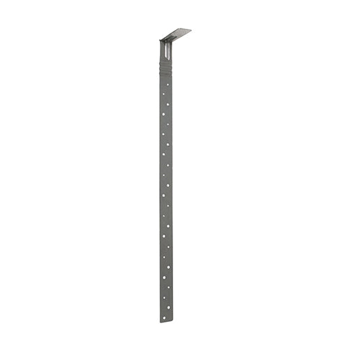 Lightweight design makes it easy to handle, yet retains its structural strength so it can be used instead of traditional heavy duty straps in both horizontal and vertical applications. Designed to The Building Regulations BS 5268 Part 3 and other building standards for horizontal restraint. Manufactured from Galvanised Steel to give a high level of corrosion resistance.