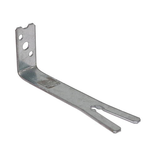 Two 6mm holes and one 8mm hole. Manufactured from Galvanised Steel to give a high level of corrosion resistance.