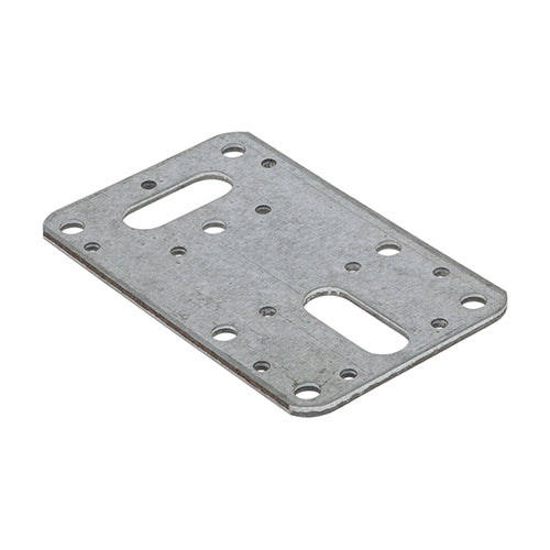 Versatile flat brackets for timber jointing and general repair work. Manufactured from Galvanised Steel to give a high level of corrosion resistance.