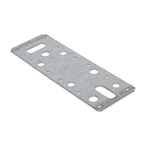 Versatile flat brackets for timber jointing and general repair work. Manufactured from Galvanised Steel to give a high level of corrosion resistance.