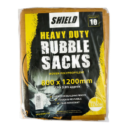 Manufactured from strong and durable tear resistant 11 x 10 woven polypropylene, these reusable sacks are available in two sizes and have drawstring tops for tying off. Ideal for use on site for building and landscaping waste. 