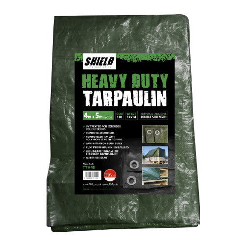 A tarpaulin for tougher jobs. Manufactured when a heavier gauge 14 x 14 weave for increased durability. Reinforced corners for double strength tie down points.  