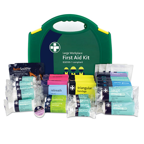 BS8599-1 is the first new standard for statutory First Aid Kits in the workplace since 1997. These kits reflect the changes in both workplace practice and risks, making them demonstrably more 'fit for purpose' in today's environment, when compared to the old HSE kits. Durable and stylish polypropylene case. Wall mountable with integrated bracket.