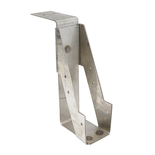 The TIMco Masonry Hanger range has been designed to support timber joists from a brick or block wall. Install by either building into the wall or for renovation work, rake out existing brickwork. 
Manufactured from A2 Stainless Steel for ultimate corrosion resistance. Stainless steel must be used where there is corrosive environment and/or the base material has inherent corrosive characteristics e.g. Green Oak.