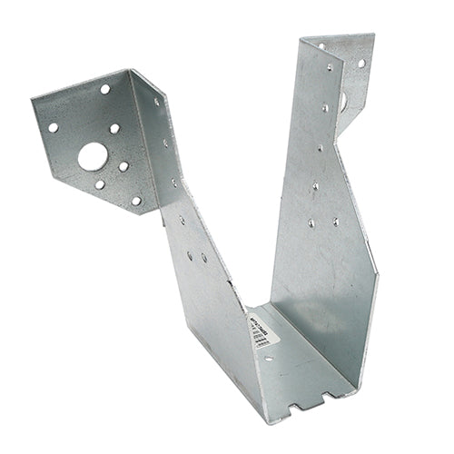 TIMcoâ€™s Multi-Functional Hangers are designed for applications where additional strength is required or where access to the top of the timber or steel is not available. Designed for use with different fixings to give greater flexibility and improved performance. Manufactured from pre-galvanised steel to give a high level of corrosion resistance. NOTE: Total length refers to the length of the hanger when laid flat. 