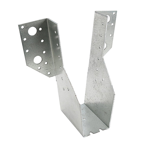 TIMcoâ€™s Multi-Functional Hangers are designed for applications where additional strength is required or where access to the top of the timber or steel is not available. Designed for use with different fixings to give greater flexibility and improved performance. Manufactured from pre-galvanised steel to give a high level of corrosion resistance. NOTE: Total length refers to the length of the hanger when laid flat. 