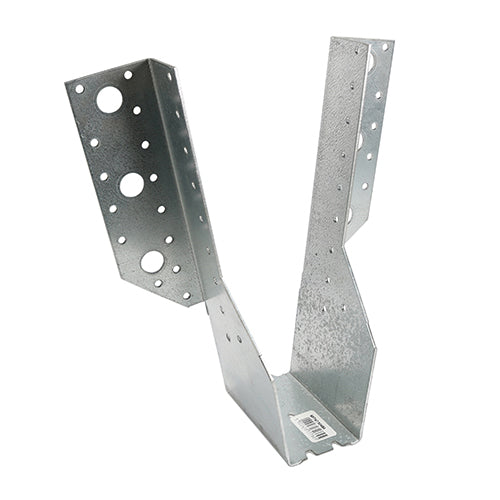 TIMcoâ€™s Multi-Functional Hangers are designed for applications where additional strength is required or where access to the top of the timber or steel is not available. Designed for use with different fixings to give greater flexibility and improved performance. Manufactured from pre-galvanised steel to give a high level of corrosion resistance. NOTE: Total length refers to the length of the hanger when laid flat. 