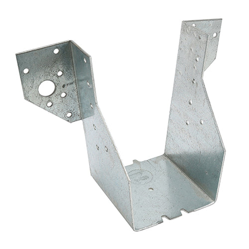 TIMcoâ€™s Multi-Functional Hangers are designed for applications where additional strength is required or where access to the top of the timber or steel is not available. Designed for use with different fixings to give greater flexibility and improved performance. Manufactured from pre-galvanised steel to give a high level of corrosion resistance. NOTE: Total length refers to the length of the hanger when laid flat. 