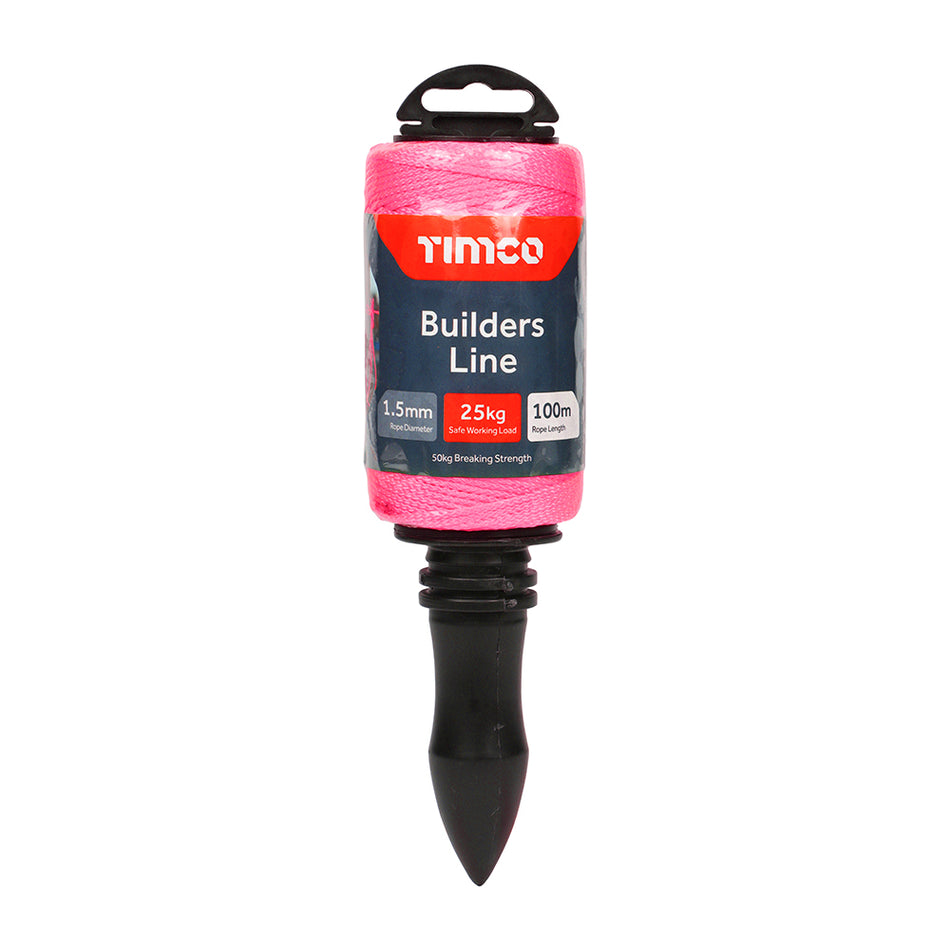 Ideal for staking sites prior to concreting, landscaping or bricklaying. Used as guidelines for building & landscaping. 