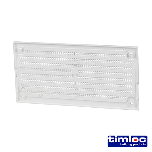 Internal white plastic louvre vents for sustaining airflow and reducing drafts. Please note: Flyscreen and Hit & Miss vents are not to be used for gas appliance ventilation.