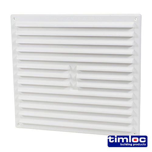 Internal white plastic louvre vents for sustaining airflow and reducing drafts. Please note: Flyscreen and Hit & Miss vents are not to be used for gas appliance ventilation.