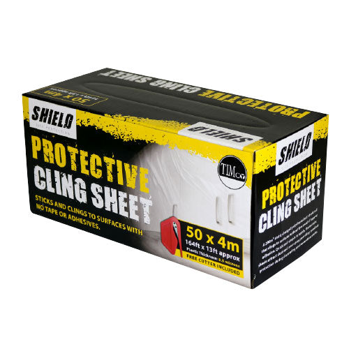 A 200mÂ² static charged polythene dust sheet roll that clings to surfaces without the need of tape or adhesive. These static sheets attract dust and over-spray providing excellent protection during decorating and renovation works. 