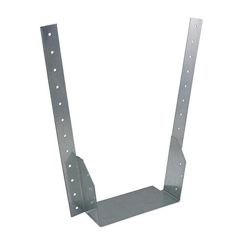 The TIMco Timber Hanger range has been designed as simple solution for various timber to timber connections such as joists and stairwell trimming. They have increased leg lengths so that all widths can take up to a 225mm deep joist. Manufactured from pre-galvanised steel to give a high level of corrosion resistance. 