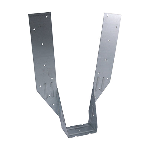 The TIMco Timber Hanger range has been designed to give a quick and simple solution for various timber to timber connections such as joists and stairwell trimming. The superior design allows the use of fewer nails for faster installation. All widths can take up to a 220mm deep joist. Manufactured from Pre-Galvanised Steel to give a high level of corrosion resistance. 