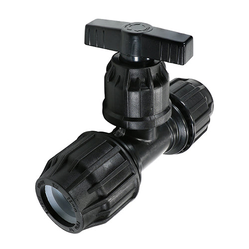 Used to securely isolate or stop the flow of water in a system. 