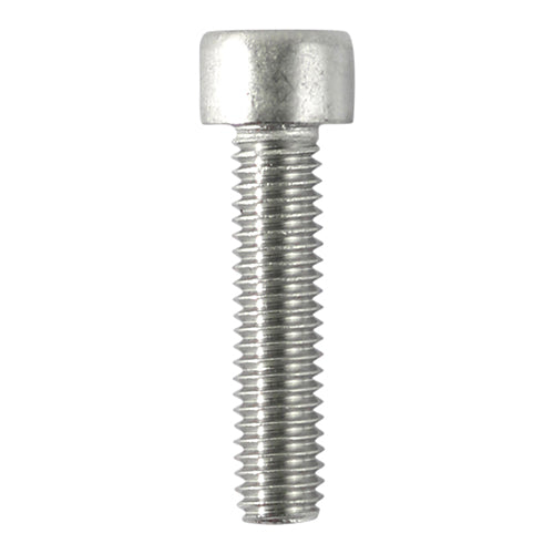 Socket head cap screws are designed to be used with the head protruding. Manufactured from A2 Stainless Steel offering superior corrosion resistance, perfect for external applications. Stainless steel must be used where there is corrosive environment and/or the base material has inherent corrosive characteristics.