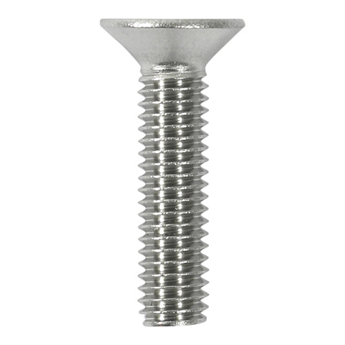 Designed for use in applications where the head is flush with joining parts. Manufactured from A2 Stainless Steel offering superior corrosion resistance, perfect for external applications. Stainless steel must be used where there is corrosive environment and/or the base material has inherent corrosive characteristics.