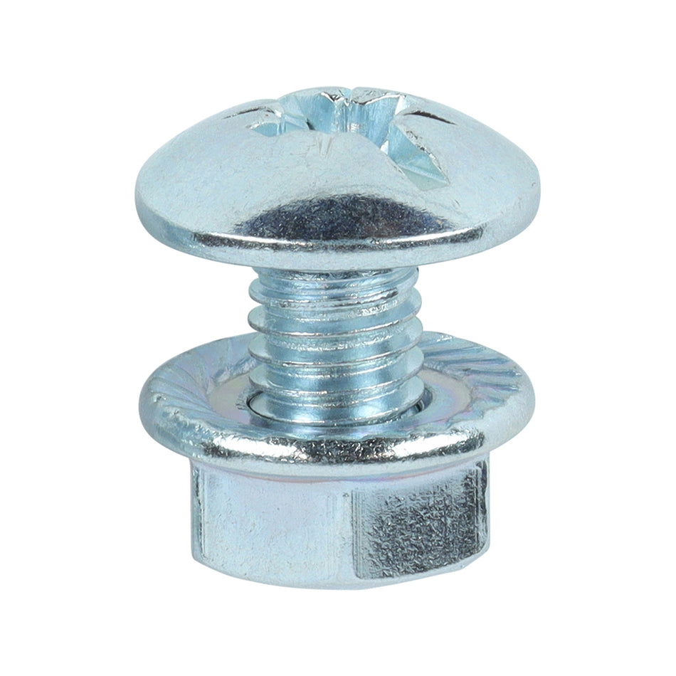 Specifically designed to provide a rapid and secure fixing when erecting cable trays. The fixed washer to flange nut prevents it from falling into the socket driver. 