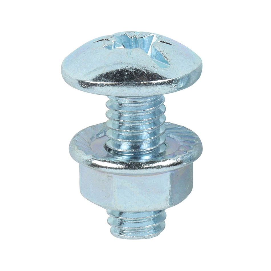 Specifically designed to provide a rapid and secure fixing when erecting cable trays. The fixed washer to flange nut prevents it from falling into the socket driver. 