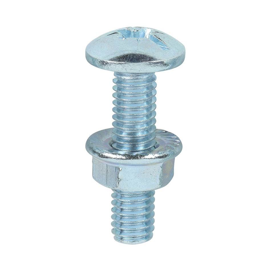 Specifically designed to provide a rapid and secure fixing when erecting cable trays. The fixed washer to flange nut prevents it from falling into the socket driver. 