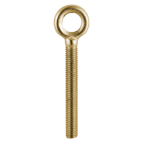 A useful threaded eye bolt for attaching ropes or cables. Manufactured using a forging process for extra strength. Sold without shield anchor.