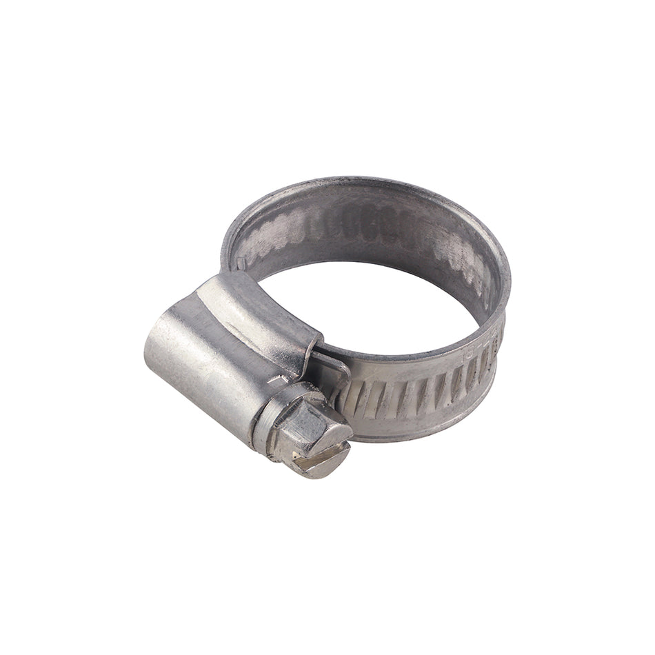 Worm drive hose clips with a 7mm hex. Manufactured from grade 304 stainless steel for improved resistance to corrosion.